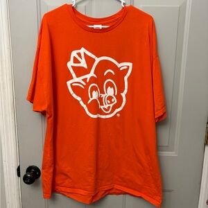 Hanes Orange Graphic Tee